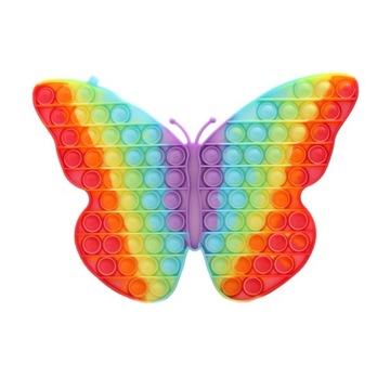 POP IT największy motyl push bubble poppit gra XL duża zabawka na stres 650