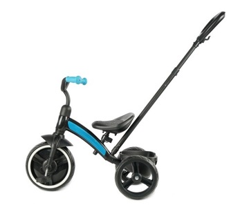 Трехколесный велосипед Elite Plus Qplay с ручкой, синий