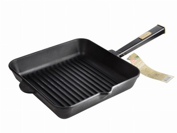 Żeliwna patelnia Grill OPTIMA BLACK 280 x 280 x 50