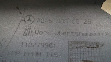MERCEDES B 246 11-15 NÁRAZNÍK PŘEDNÍ W38
