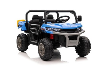 Auto na akumulator Ciężarówka Wywrotka 4x4 Miękkie koła Skóra USB