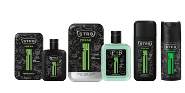 STR8 FREAK ZESTAW 4cz EDT50ml+ ASL100ml+ DNS75ml+ SPRAY150ml