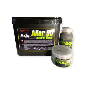 Massive Baits Kulki Aller 90 Pakiet! Natural + Hookerz + Booster