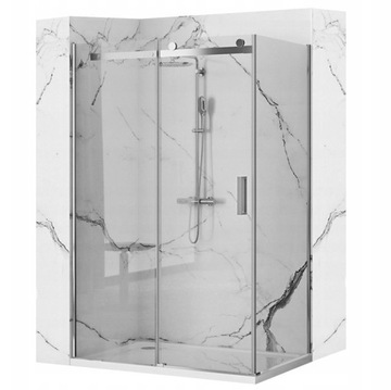 Kabina prysznicowa Narożna Nixon Transparent 80x120 Szkło 8mm EasyClean