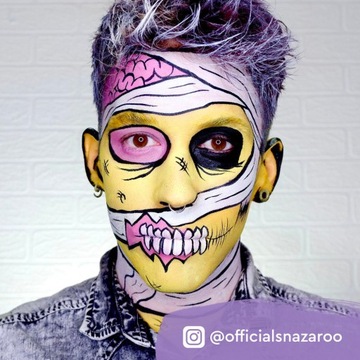 4 шт. Губки для рисования красками для лица и тела SNAZAROO APPROVED.