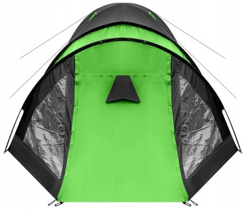 NAMIOT 4 OSOBOWY COOL SZARO-ZIELONY ENERO CAMP