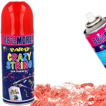 SERPENTYNA KONFETTI W SPRAYU PARTY URODZINY 250m