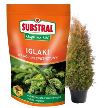 SUBSTRAL MAGICZNA SIŁA DO IGLAKÓW iGLAKA KWAŚNOLUBNYCH 350g KWAŚNOLUBNE