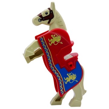 LEGO Koń Herbu Lew z pancerzem derką derka 10305 Nowy jasny koń Herb Lew