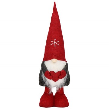 Гном Дед Мороз большой ТЕЛЕСКОПИЧЕСКИЙ РОЖДЕСТВЕНСКИЙ ГНОМ под елку УКРАШЕНИЕ