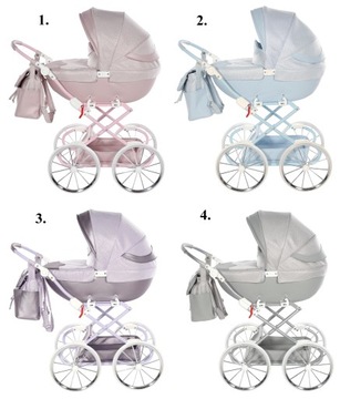 Фиолетовая кукольная коляска TAKO JUNAMA Dolce Mini, настоящий подарок!