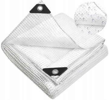 PLANDEKA 2x3 OGRODOWA TARASOWA PRZEŹROCZYSTA ZBROJONA 100g UV+ NA ROŚLINY