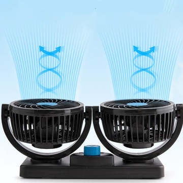 МОЩНЫЙ ВЕНТИЛЯТОР, ДВОЙНОЙ АВТОМОБИЛЬНЫЙ ВЕНТИЛЯТОР, 12 В