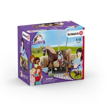 SCHLEICH 42438 Punkt mycia Horse Club z Emily i Lu
