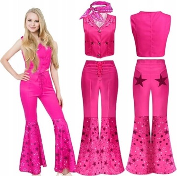 KOSTIUM STRÓJ BARBIE KOWBOJKA KOWBOJ lata 80 ROZMIAR M SEXI