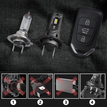 H7 Светодиодные лампы CSP белые 6500K 1–1 12 В CANBUS CAN МОЩНОСТЬ БОЛЬШЕ СВЕТА