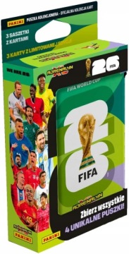 PANINI FIFA WORLD CUP 2026 MAŁA PUSZKA 6 SASZETEK 2 LIMITED KARTY