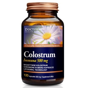 Doctor Life Colostrum Immunab bio-aktywne kolostrum 500mg suplement diet P1