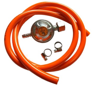 ГАЗОВЫЙ БАЛЛОН 5 КГ + КОМПЛЕКТ СОЕДИНЕНИЙ, РЕДУКТОР ДЛЯ ПРОПАНА, ЗАЖИМ ДЛЯ ШЛАНГА