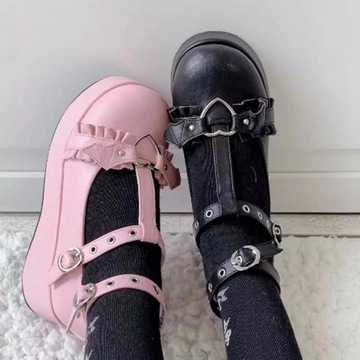 Nowe Buty Creepersy z Sercem Serce Gotyckie Punk