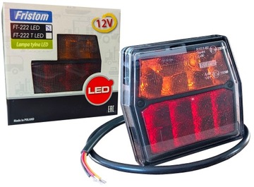 LAMPA TYLNA ZESPOLONA LED 12V przyczepa Traktor Kombajn FT-222