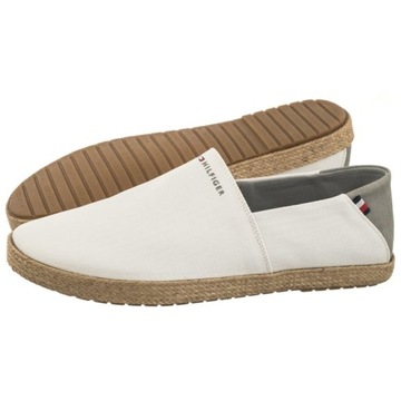 Buty Espadryle Męskie Tommy Hilfiger Hilfiger Espadrille Core Białe