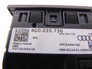 HNÍZDO PORT USB AUX AUDI A6 A7 4G 4G0035736