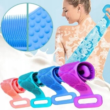 СИЛИКОНОВАЯ МАССАЖЕРНАЯ ШАЙБА ПОЯСНАЯ ЩЕТКА ДЛЯ ОБМЫВАНИЯ МАССАЖ СПИНЫ МАССАЖ