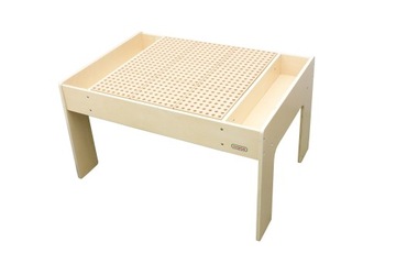 DREWNIANY STÓŁ EDUKACYJNY MONTESSORI MANIPULACYJNY STEM MASTERKIDZ