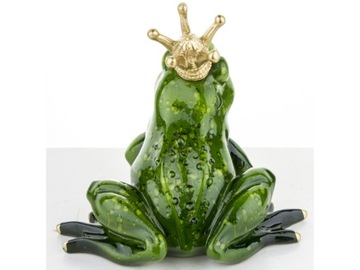 Статуэтка 12 х 12 х 13,5 см - Принц-лягушка с короной