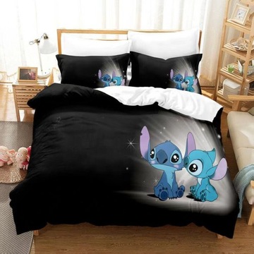 POŚCIEL 160x200 2xPOSZEWKI 70x80 KOMPLET 3D Disney Stitch WZORY