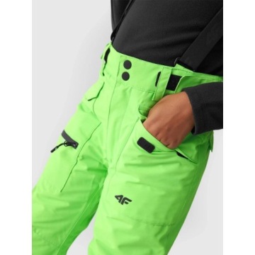 ДЕТСКИЕ ЛЫЖНЫЕ БРЮКИ 4F ДЛЯ МАЛЬЧИКОВ ЗИМНИЕ С ПОДДЕРЖКАМИ AW23M360
