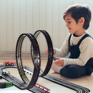 ГОНОЧНАЯ ТРАССА ДЛЯ ДЕТЕЙ 2 МАШИНКИ С ДИСТАНЦИОННЫМ УПРАВЛЕНИЕМ FORMULA I 1:64 2 ПЕТЛИ