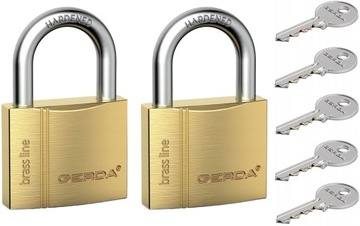 GERDA 2 KŁÓDKI NA 1 KLUCZ KMZ SYSTEM 60MM 5KLUCZY