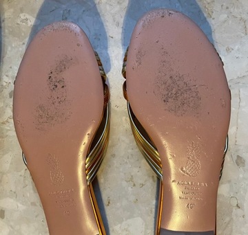 AQUAZZURA damskie buty klapki sandały rozmiar 39