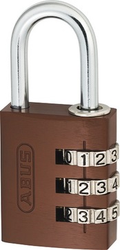 ABUS KŁÓDKA 724/30 SZYFROWA ZMIENNY KOD DO SZAFEK BROWN/BRĄZOWA