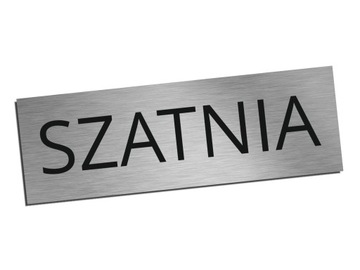 Tabliczka na drzwi SZATNIA samoprzylepna 6,5x20cm