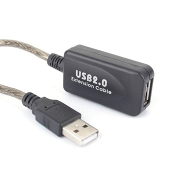 Удлинительный кабель USB 2.0 типа A длиной 20 м,
