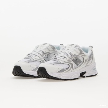 New Balance 530 White Silver Metallic Srebrne