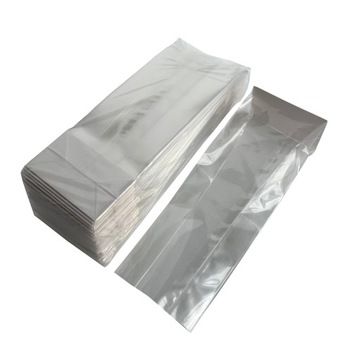 ЦЕЛЛОФАНОВЫЙ ПАКЕТ С ДНОМ + ЗАЖИМЫ 50 шт 20х7х4см