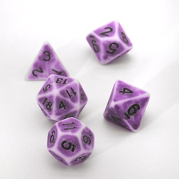 STARE KOŚCI KARCZMARZA ZESTAW 7 KOŚCI KOSTEK RPG
