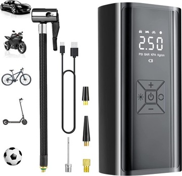 ELEKTRYCZNA POMPA POWIETRZA PRZENOŚNA I POWERBANK