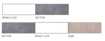 Молодежный комод с 4 ящиками, белый бетон, Сигма 12