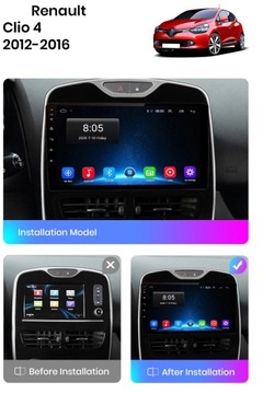 Магнитола Android 12 RENAULT CLIO 4 GPS WiFi PL 4/64Gb