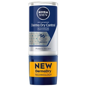 NIVEA MEN DERMA DRY CONTROL Antyperspirant w kulce pod pachy męski 50ml