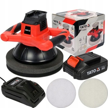 YATO POLERKA SAMOCHODOWA AKU. 18V +2 NAKŁADKI +2Ah