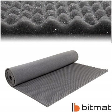 Акустический коврик из пеноматериала WAVE 2x1м - 2см 6м2 | 3 шт. губчатая синусоидальная кабина