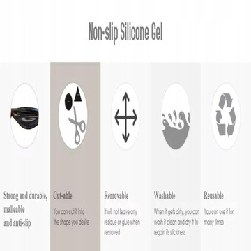 Противоскользящий гель на приборной панели.