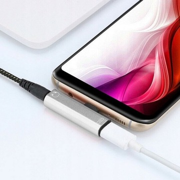 АЛЮМИНИЕВЫЙ АДАПТЕР, РАЗЪЕМ USB-C TYPE C, РАЗЪЕМ MINI JACK ДЛЯ НАУШНИКОВ