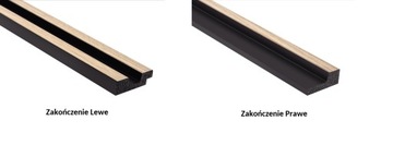 MARDOM Stretto Дуб Темный L0104 планка стеновая